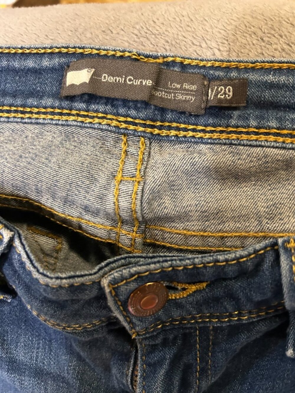 Levi’s Demi Curve Low Rise Modern Skinny Jeans Women’s Size 29 Blue Stretch Deni - Picture 4 of 12